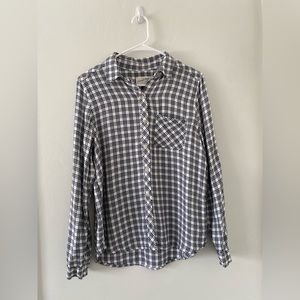 Black and white plaid flannel